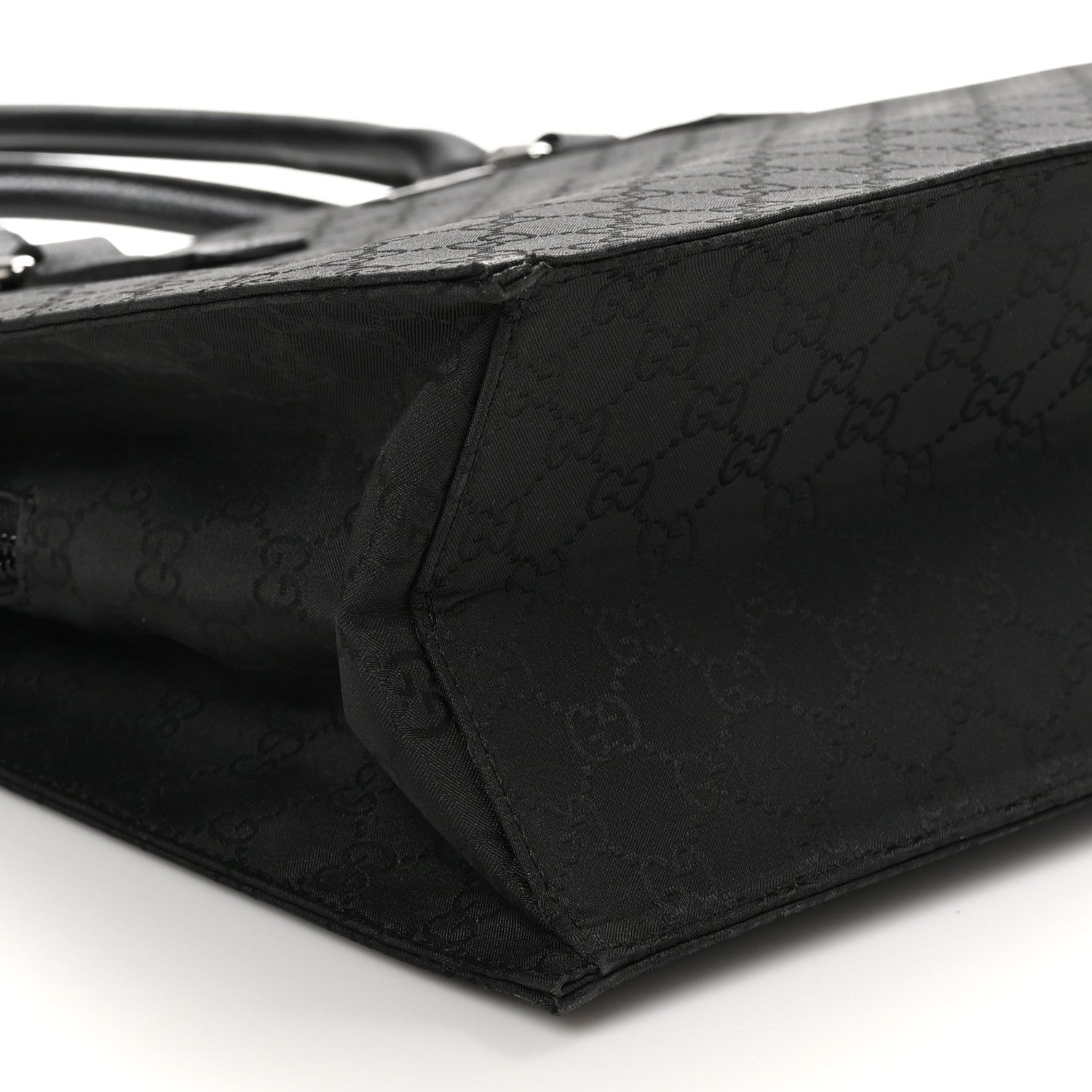 Gucci Nylon Monogram Executive Bag Black 10 of 11