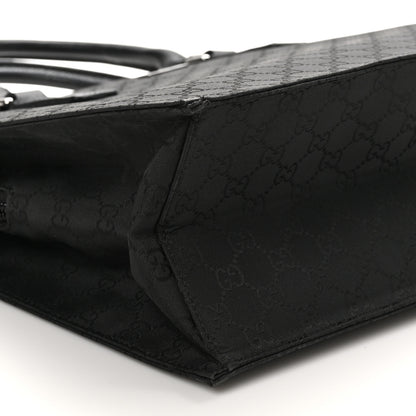 Gucci Nylon Monogram Executive Bag Black 10 of 11