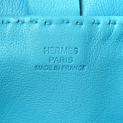 Hermes Lambskin Toudou Perfore Crossbody Bag Bleu Paon 5 of 10
