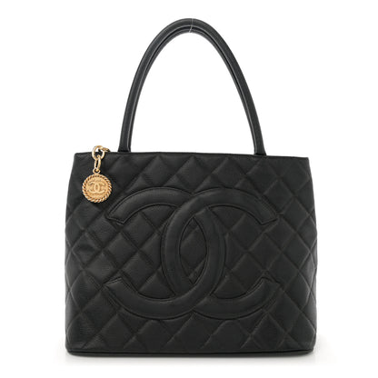 Chanel Caviar Quilted Medallion Tote Black 1 of 12