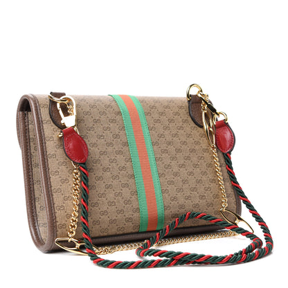 Gucci Mini Vintage GG Supreme Monogram Web Small Rajah Slim Flap Shoulder Bag Beige New Acero 3 of 10