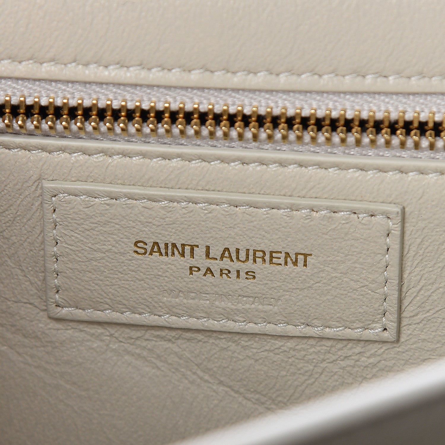 Saint Laurent Smooth Calfskin Catherine Crossbody Off White 8 of 9