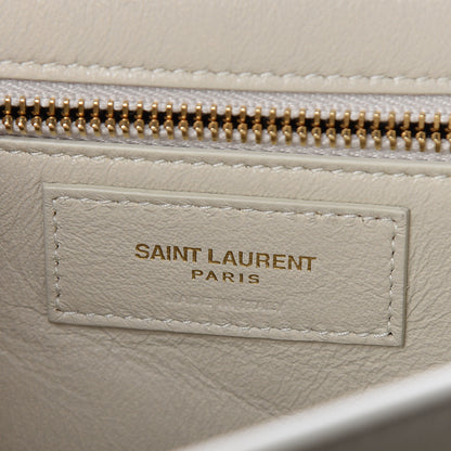 Saint Laurent Smooth Calfskin Catherine Crossbody Off White 8 of 9