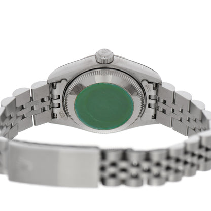 Rolex Stainless Steel 18K White Gold Diamond 26mm Oyster Perpetual Datejust Watch Silver 69174 4 of 5