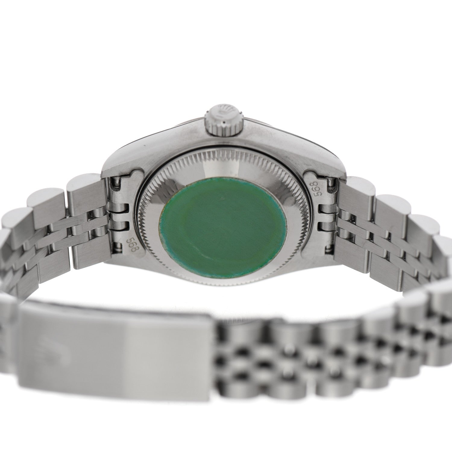 Rolex Stainless Steel 18K White Gold Diamond 26mm Oyster Perpetual Datejust Watch Silver 69174 4 of 5