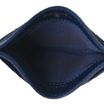 Chanel Caviar Quilted Card Holder Navy 5 of 10