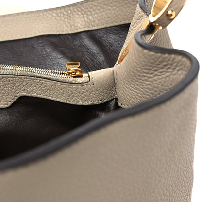 Louis Vuitton Taurillon Capucines MM Galet 10 of 10