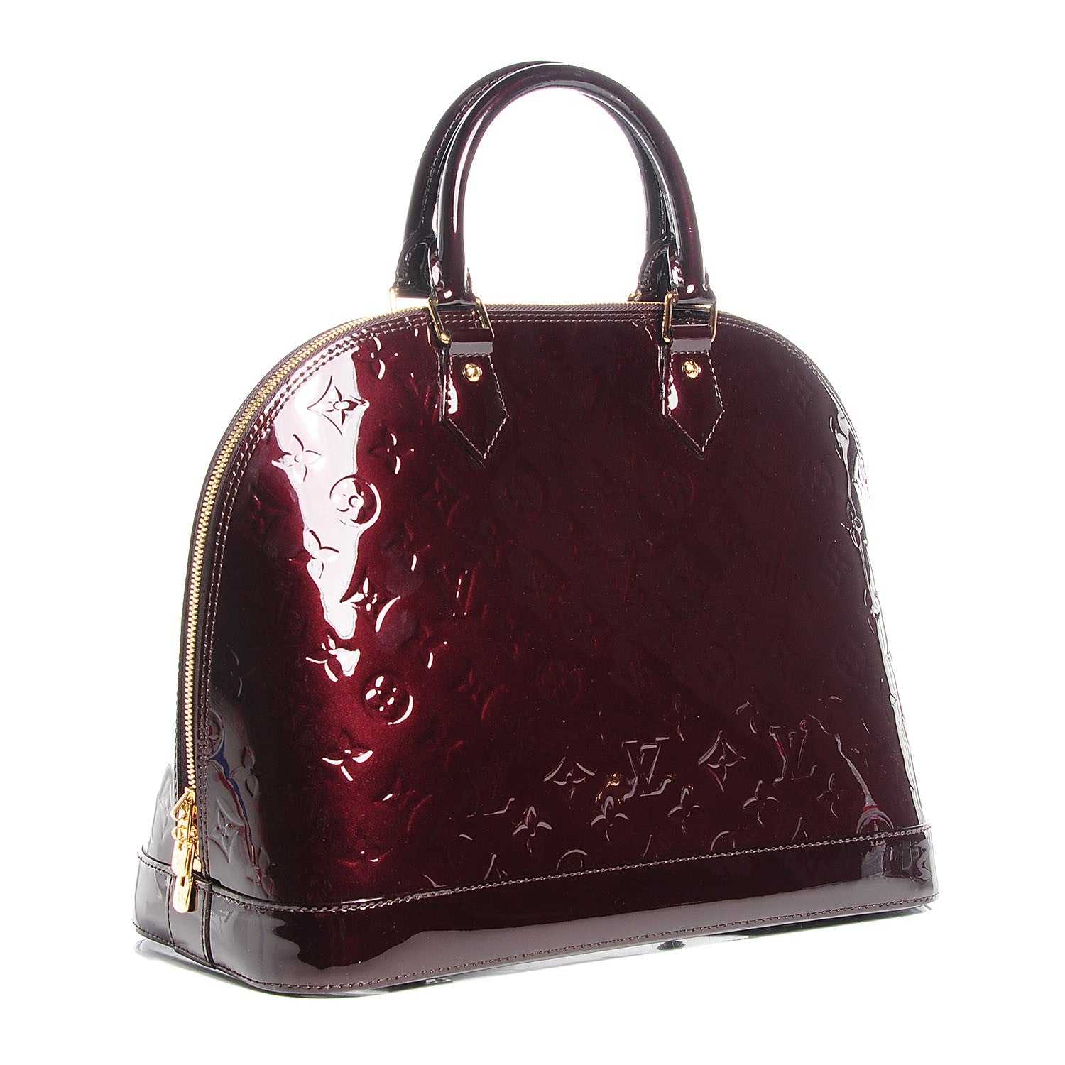 Louis Vuitton Vernis Alma MM Amarante 3 of 7