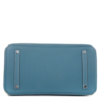 Hermes Togo Birkin 35 Blue Jean 7 of 26