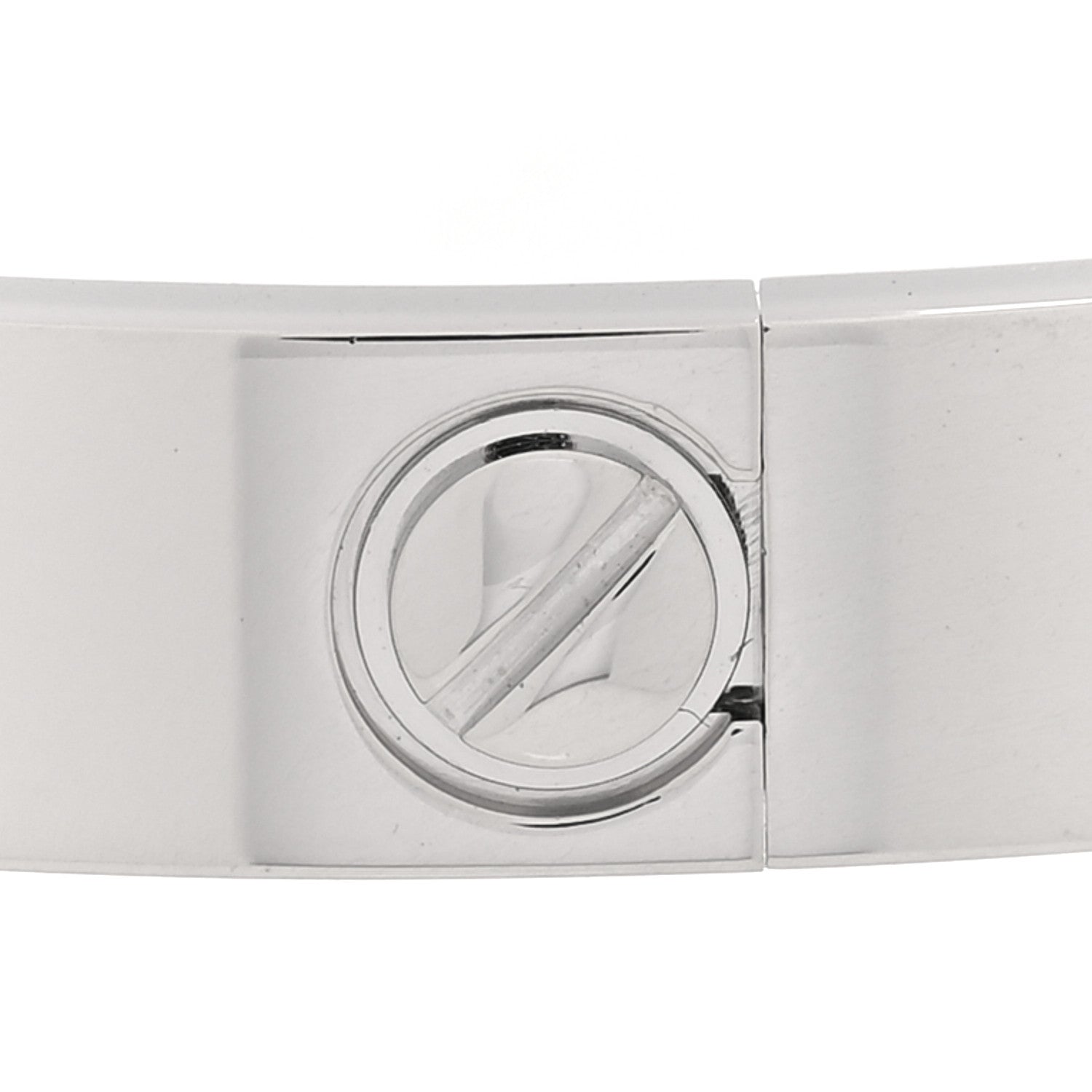 Cartier 18K White Gold 4 Diamond Love Bracelet 17 6 of 8