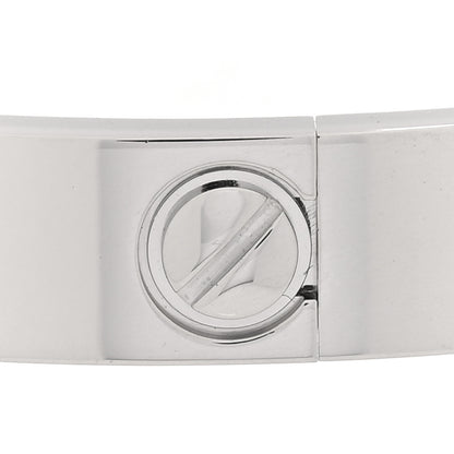 Cartier 18K White Gold 4 Diamond Love Bracelet 17 6 of 8