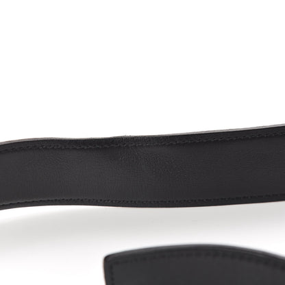 Hermes Box Epsom Strie 32mm H Belt 95 Black Etoupe 8 of 12