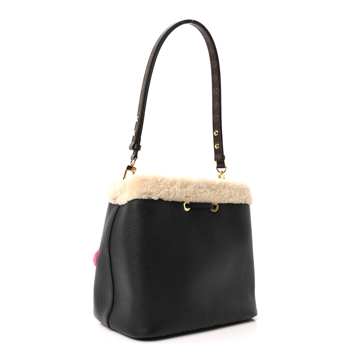 Louis Vuitton Calfskin Teddy NeoNoe MM Black 4 of 11