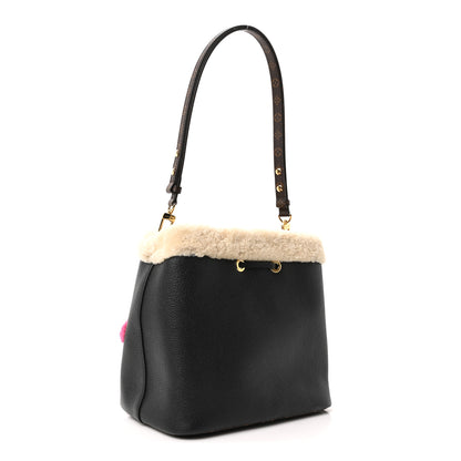 Louis Vuitton Calfskin Teddy NeoNoe MM Black 4 of 11