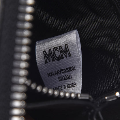 MCM Visetos Large Zip Around Wallet Black 7 of 8