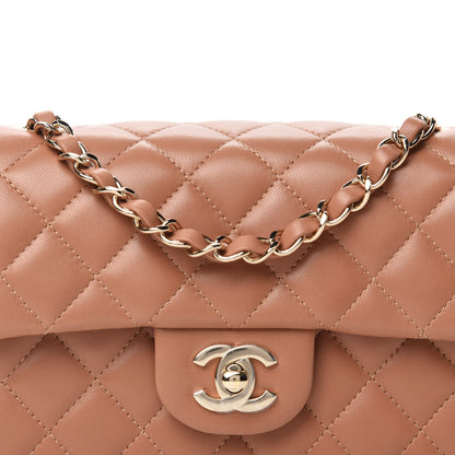 Chanel Lambskin Quilted Mini Rectangular Flap Brown 10 of 11
