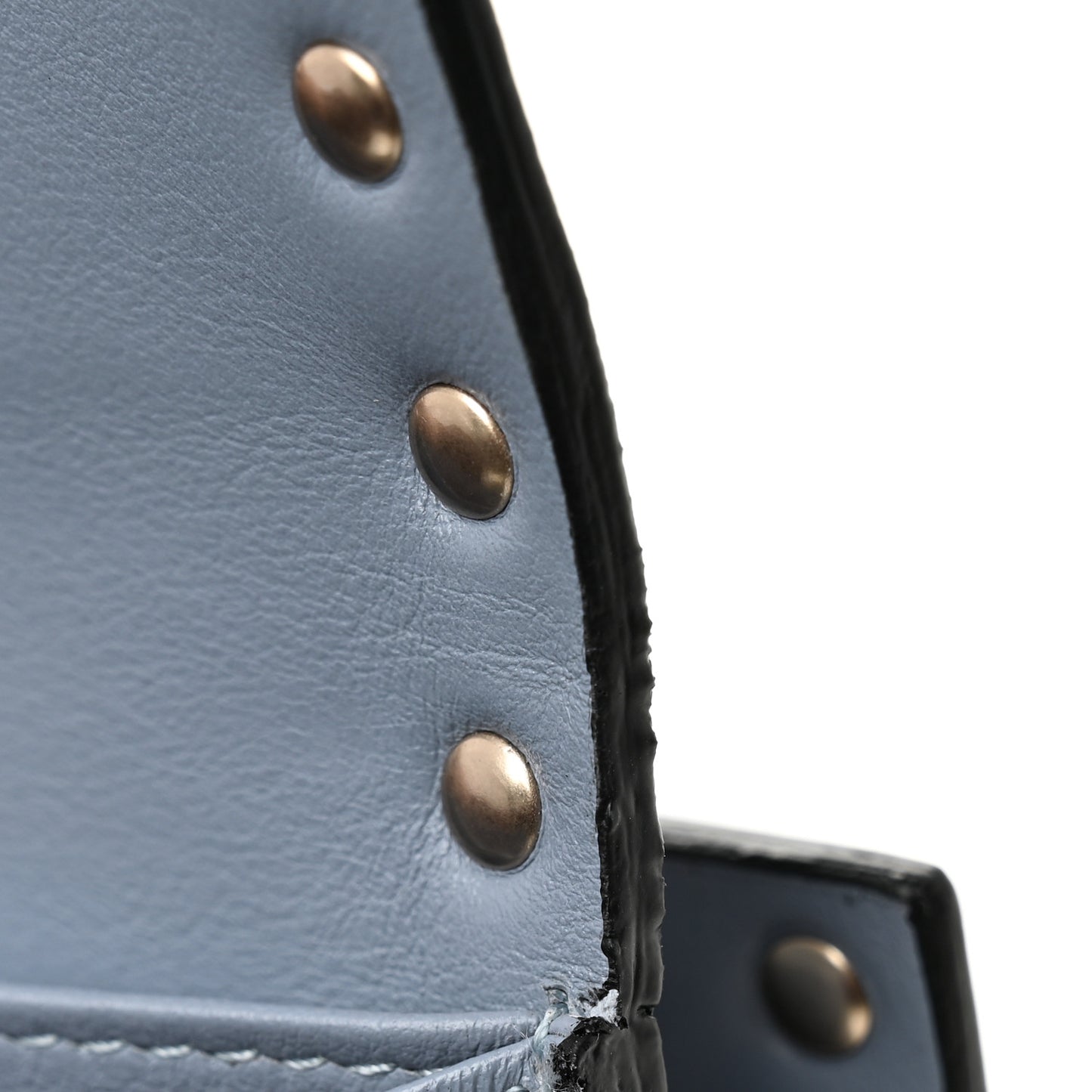 Calfskin Rockstud Wallet Stone