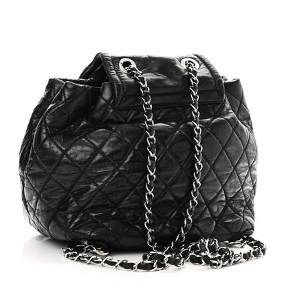 Chanel Glazed Calfskin Quilted Beijing Backpack Black 3 of 10