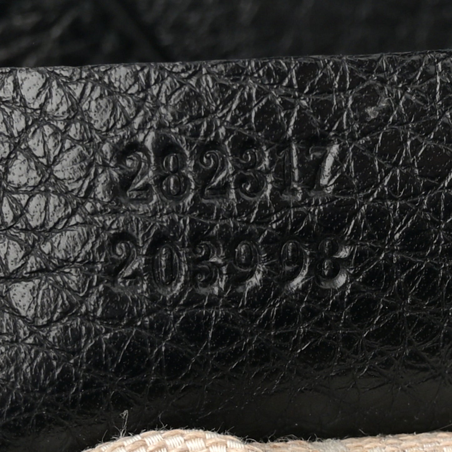 Grained Calfskin Medium Diana Bamboo Top Handle Tote Black