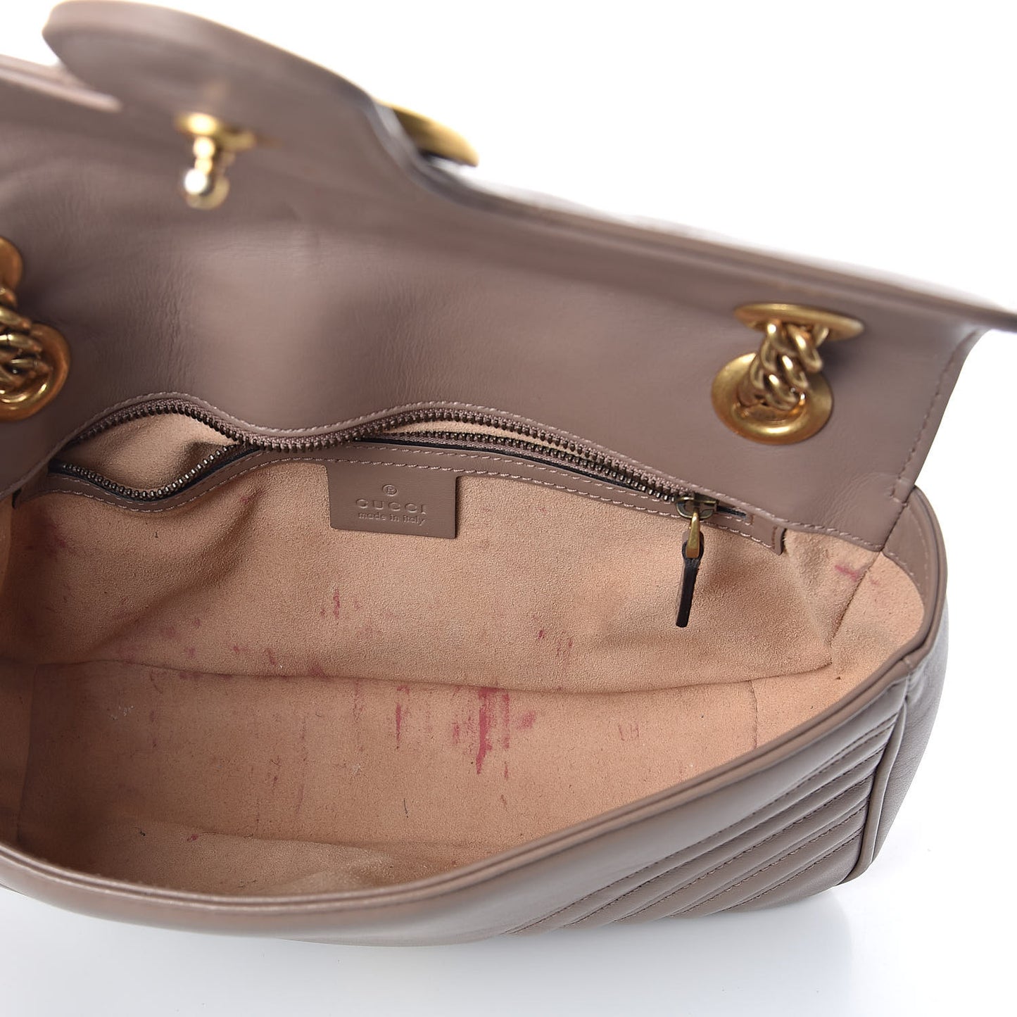 Calfskin Matelasse Small GG Marmont Shoulder Bag Porcelain Rose