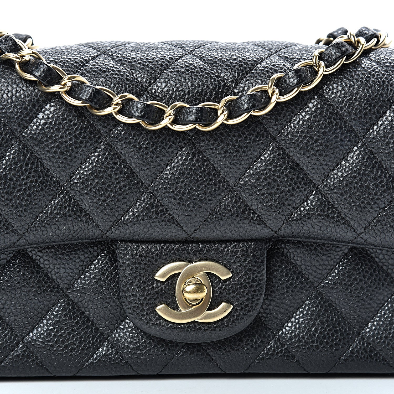 Chanel Caviar Quilted Mini Rectangular Flap Black 7 of 10