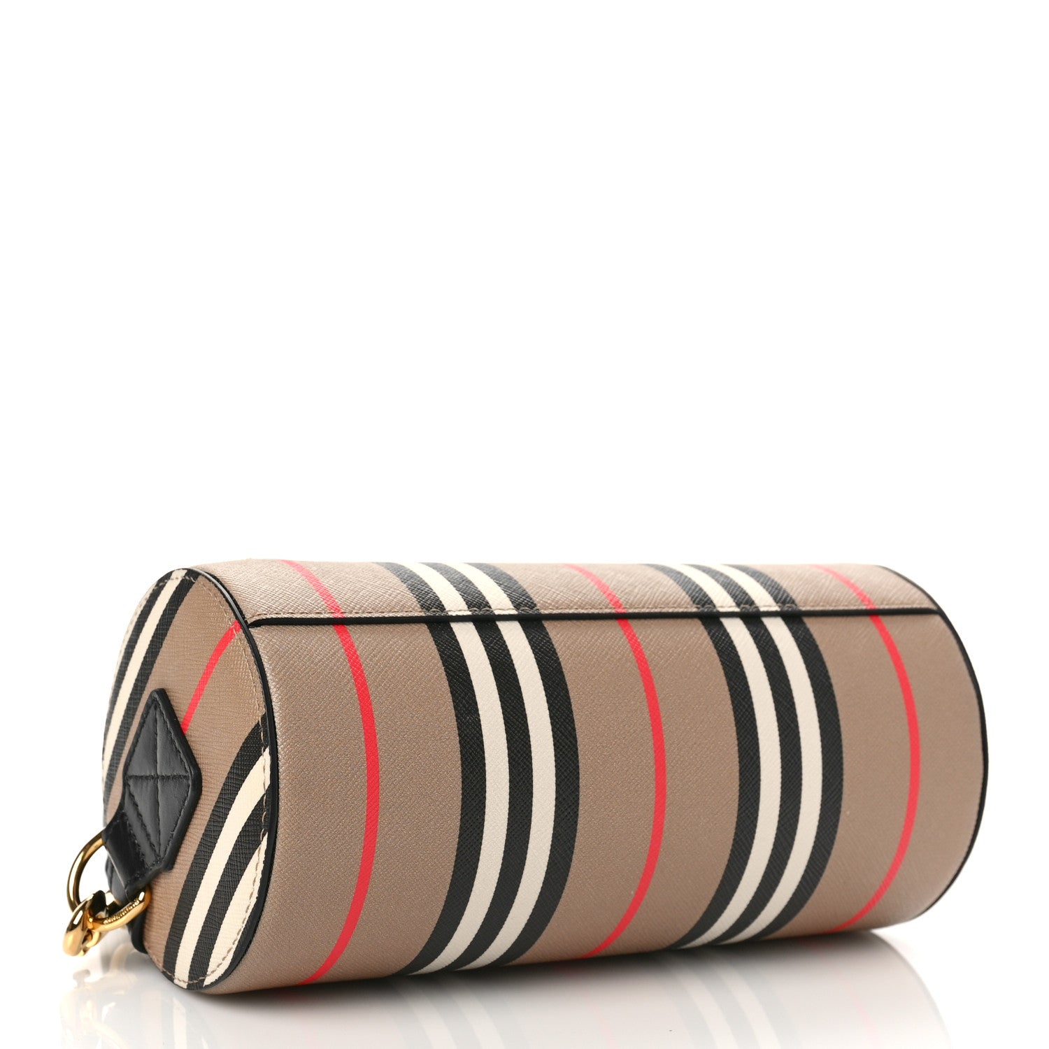 Burberry E-Canvas Calfskin Stripe Icon Barrel Bag Archive Beige 4 of 8