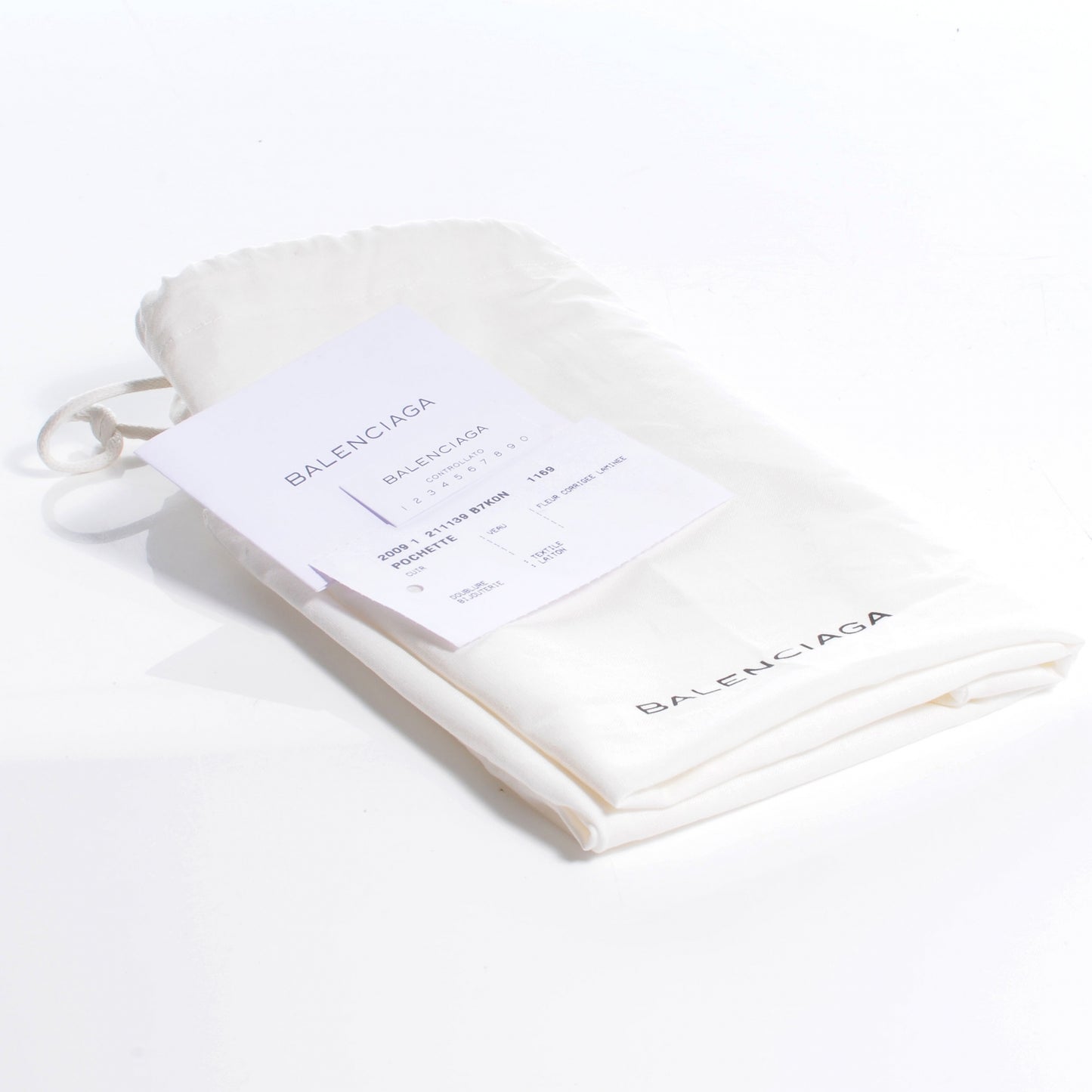 Laminated Calfskin Giant 21 Envelope Clutch Silver Hardware