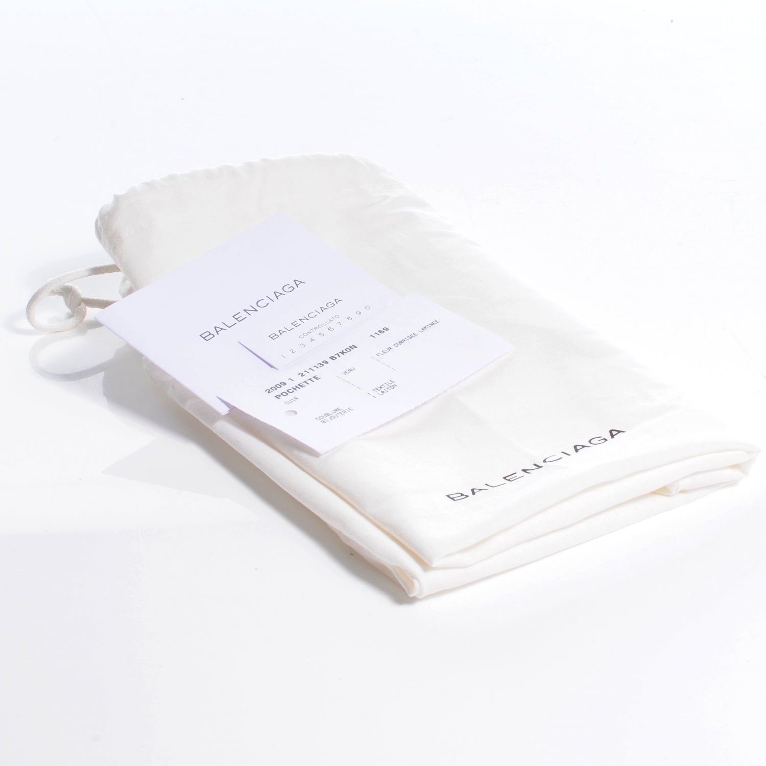 Balenciaga Laminated Calfskin Giant 21 Envelope Clutch Silver Hardware 8 of 9