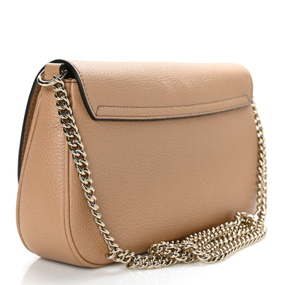 Gucci Pebbled Calfskin Medium Soho Flap Crossbody Camelia 3 of 9