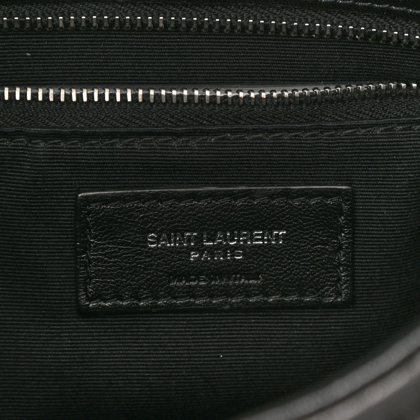 Lambskin Quilted Toy Loulou Puffer Monogram Chain Satchel Black