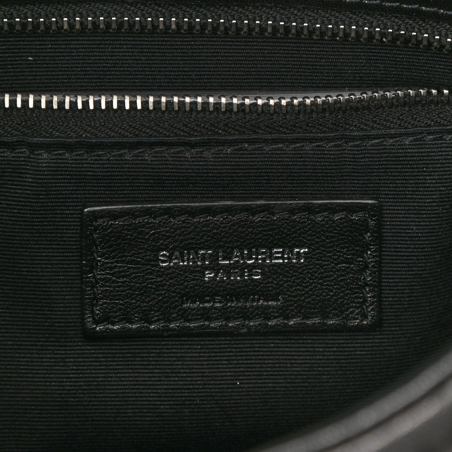 Saint Laurent Lambskin Quilted Toy Loulou Puffer Monogram Chain Satchel Black 7 of 10