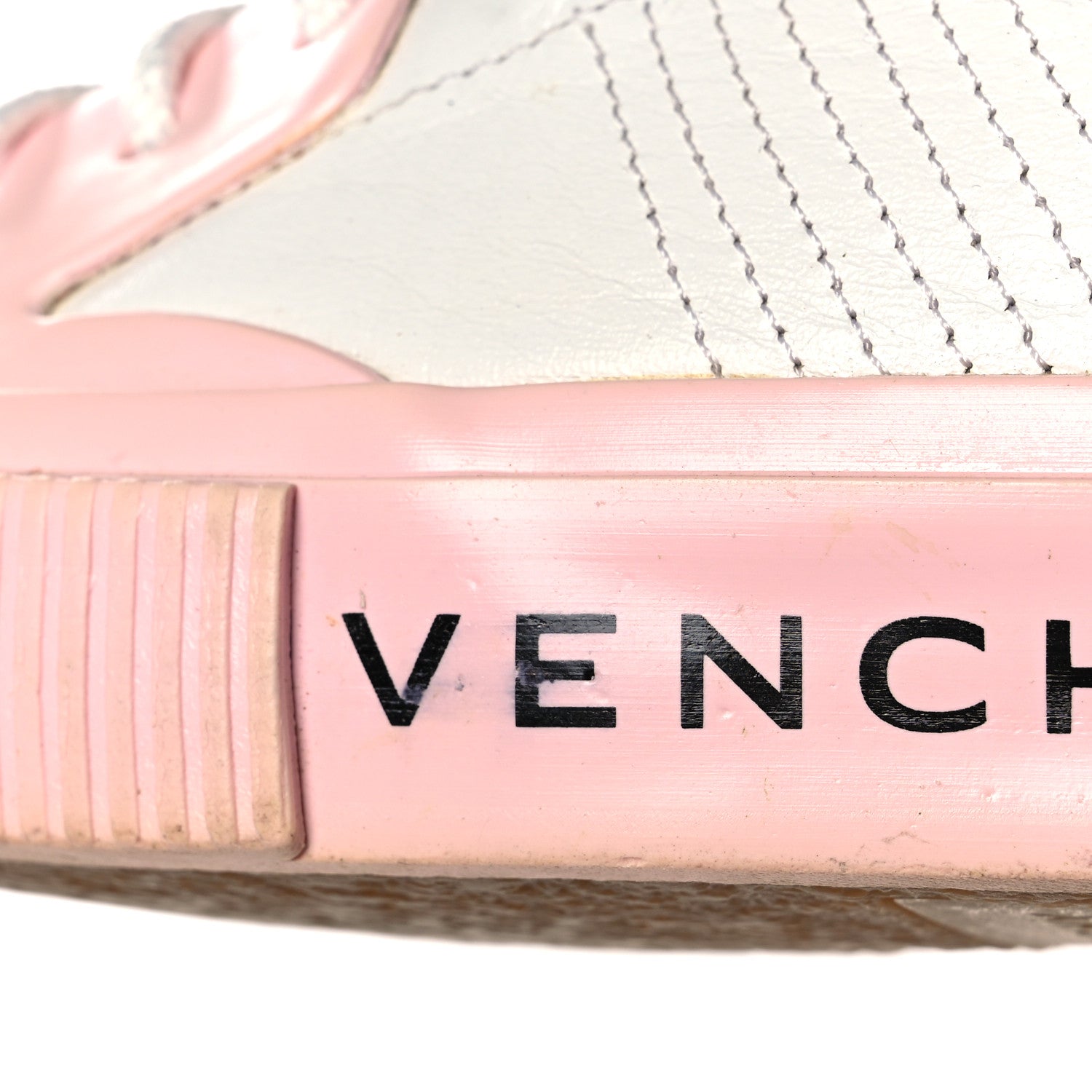 Givenchy Canvas Logo Tennis Light Low Top Sneakers 37 White Pink 9 of 14
