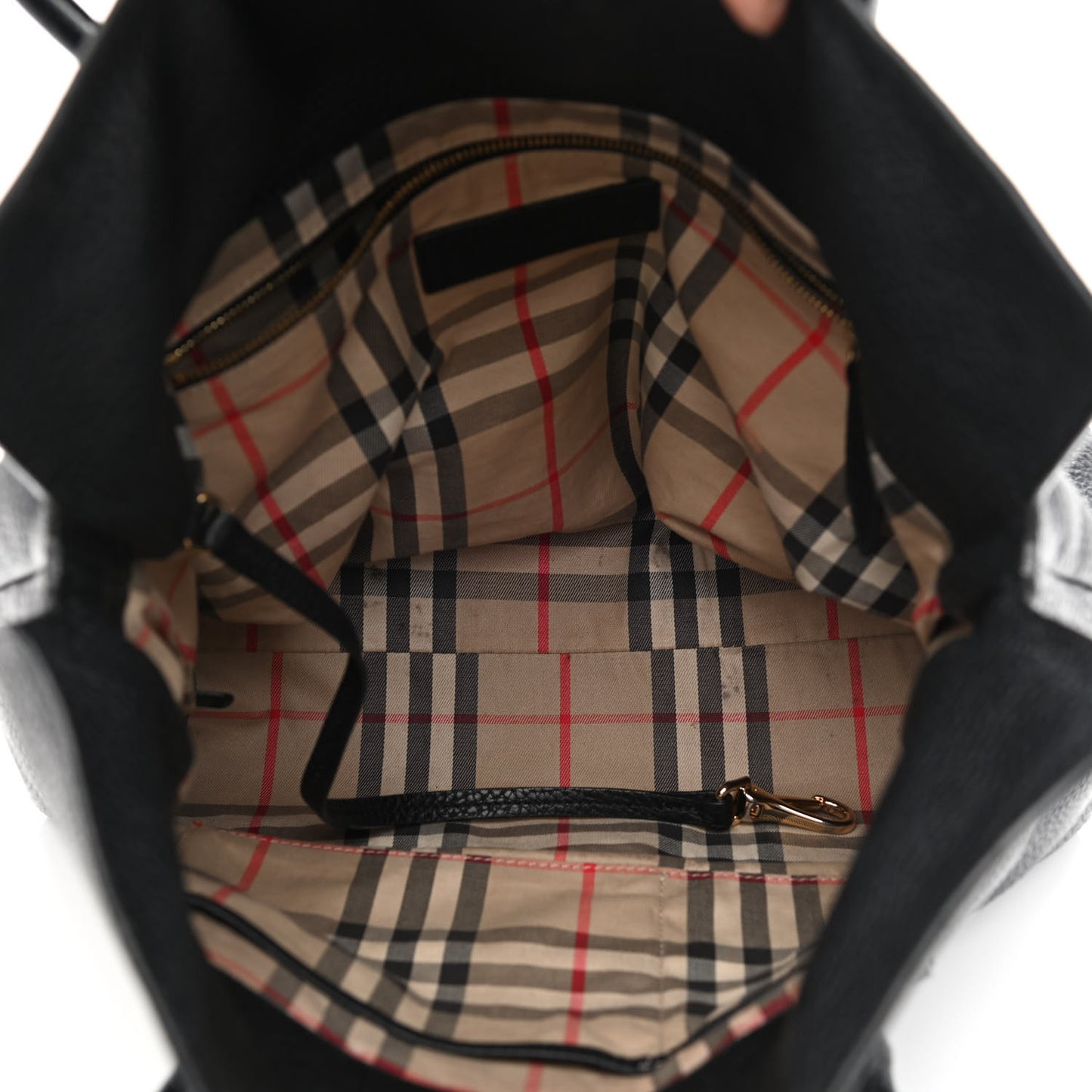 London Grainy Calfskin Medium Baynard Tote Black