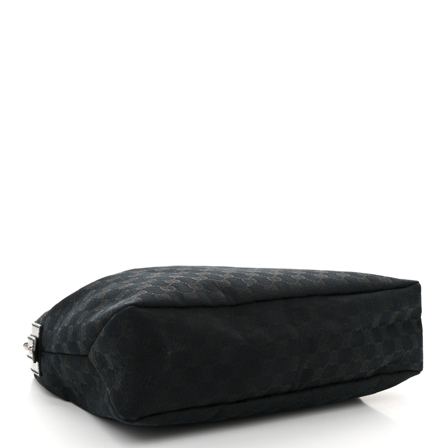 Gucci Monogram Medium Horsebit Chain Hobo Black 6 of 19