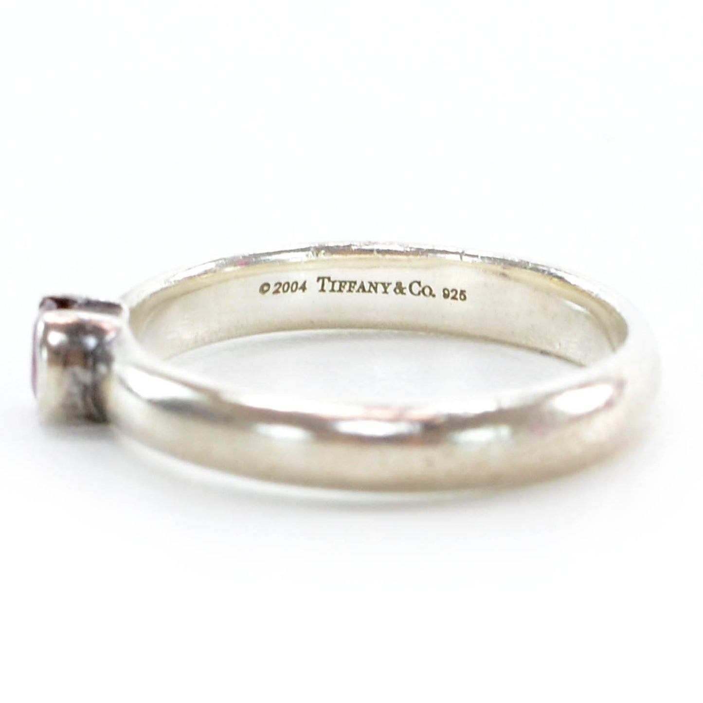 Sterling Silver Pink Tourmaline Stacking Ring 7