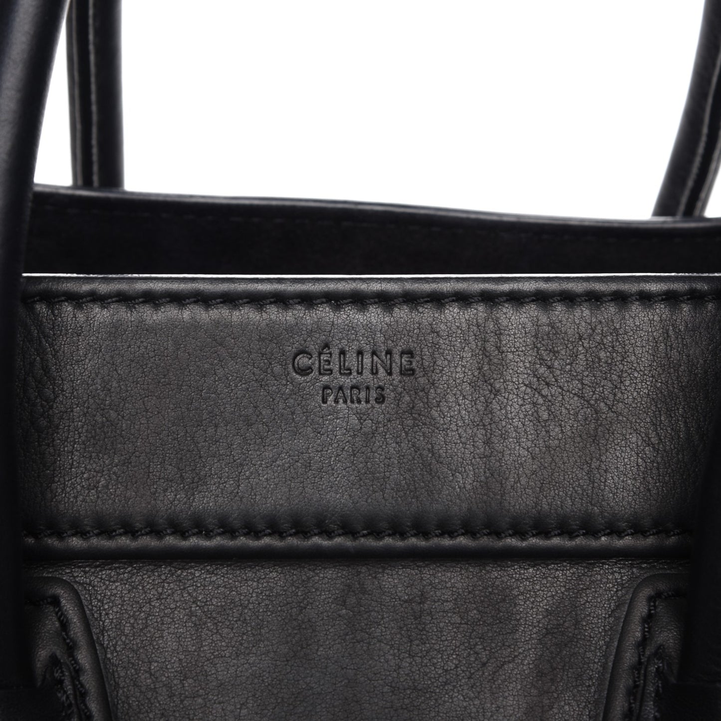 Supple Calfskin Medium Phantom Luggage Black