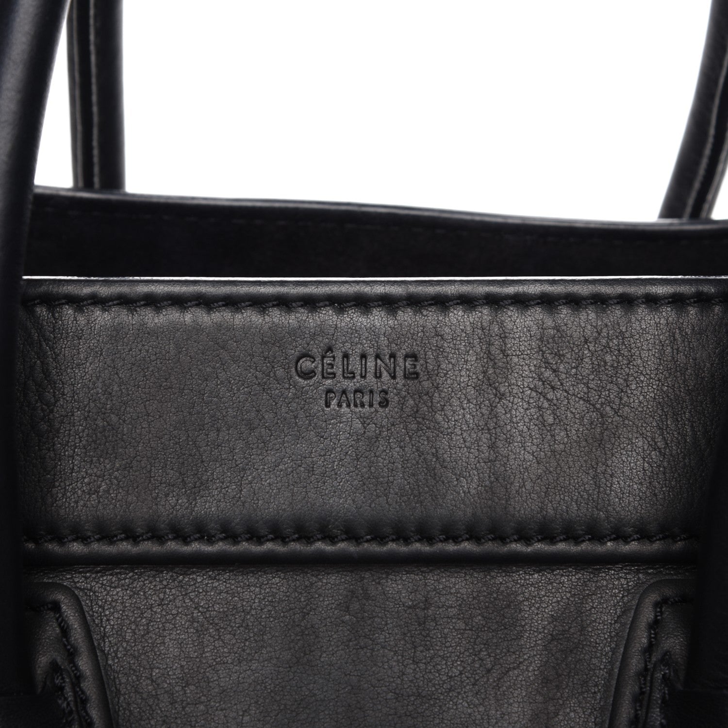 Celine Supple Calfskin Medium Phantom Luggage Black 7 of 9
