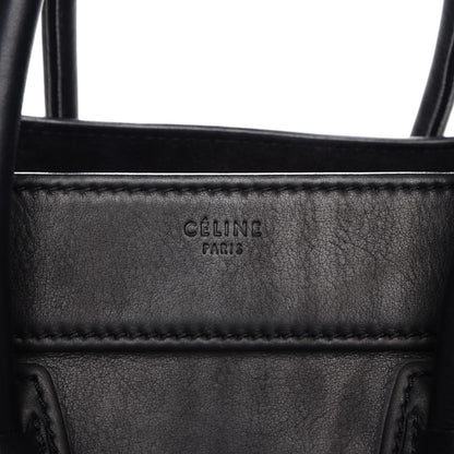 Celine Supple Calfskin Medium Phantom Luggage Black 7 of 9