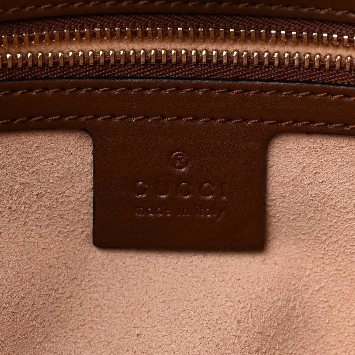 Soft GG Supreme Monogram Small Crossbody Tote Beige Cuir