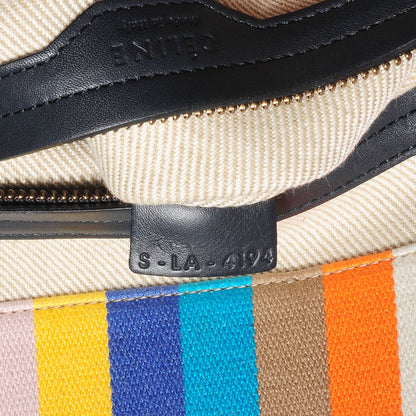 Celine Cotton Canvas Medium Phantom Luggage Multicolor 7 of 8