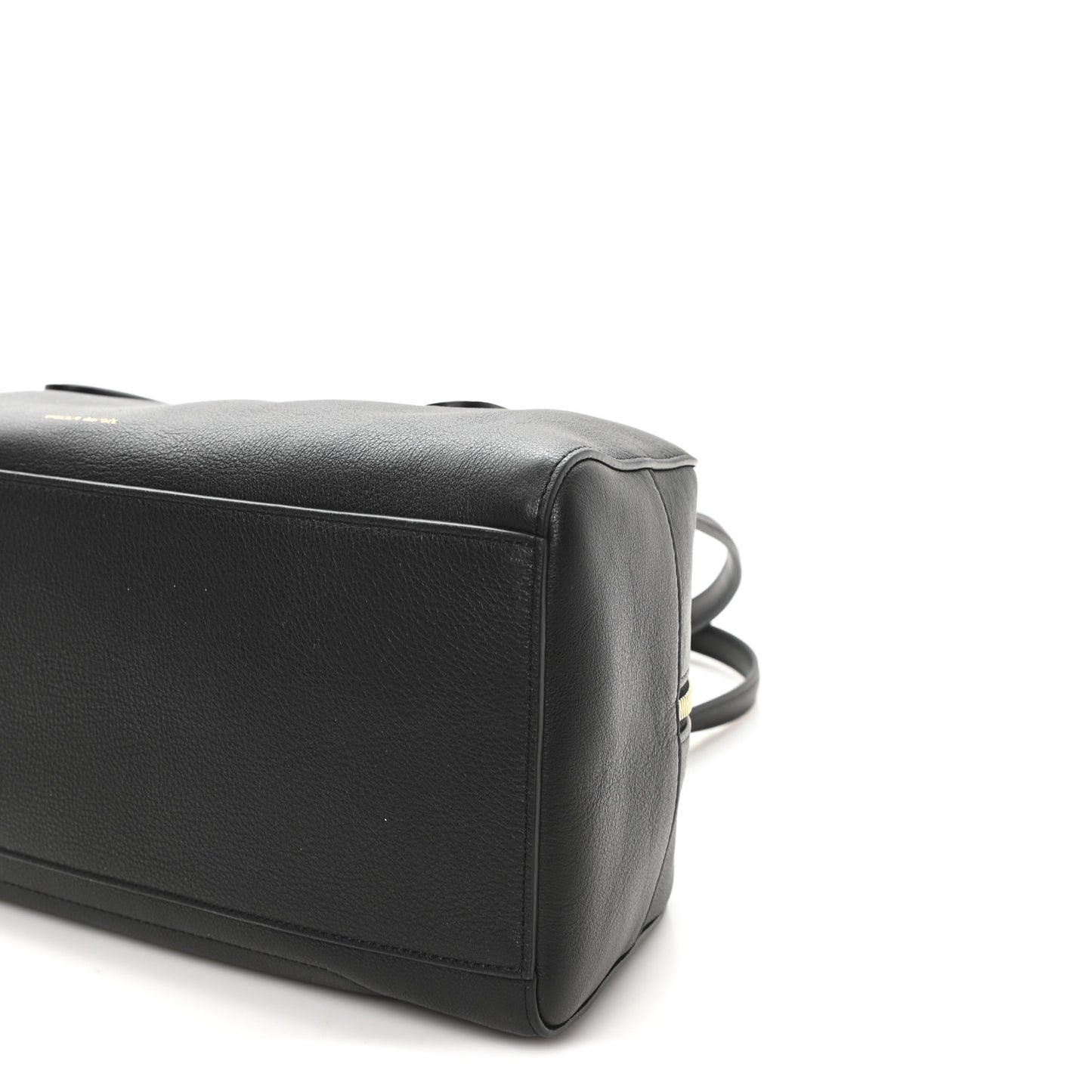 Pebbled Calfskin Handbag Black