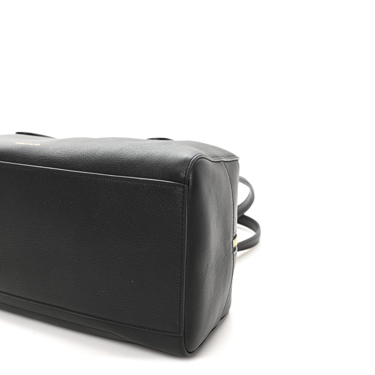 Mansur Gavriel Pebbled Calfskin Handbag Black 9 of 9