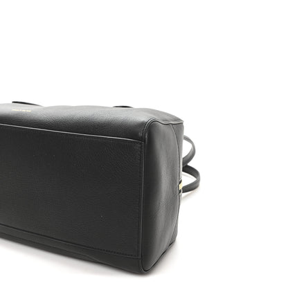 Mansur Gavriel Pebbled Calfskin Handbag Black 9 of 9