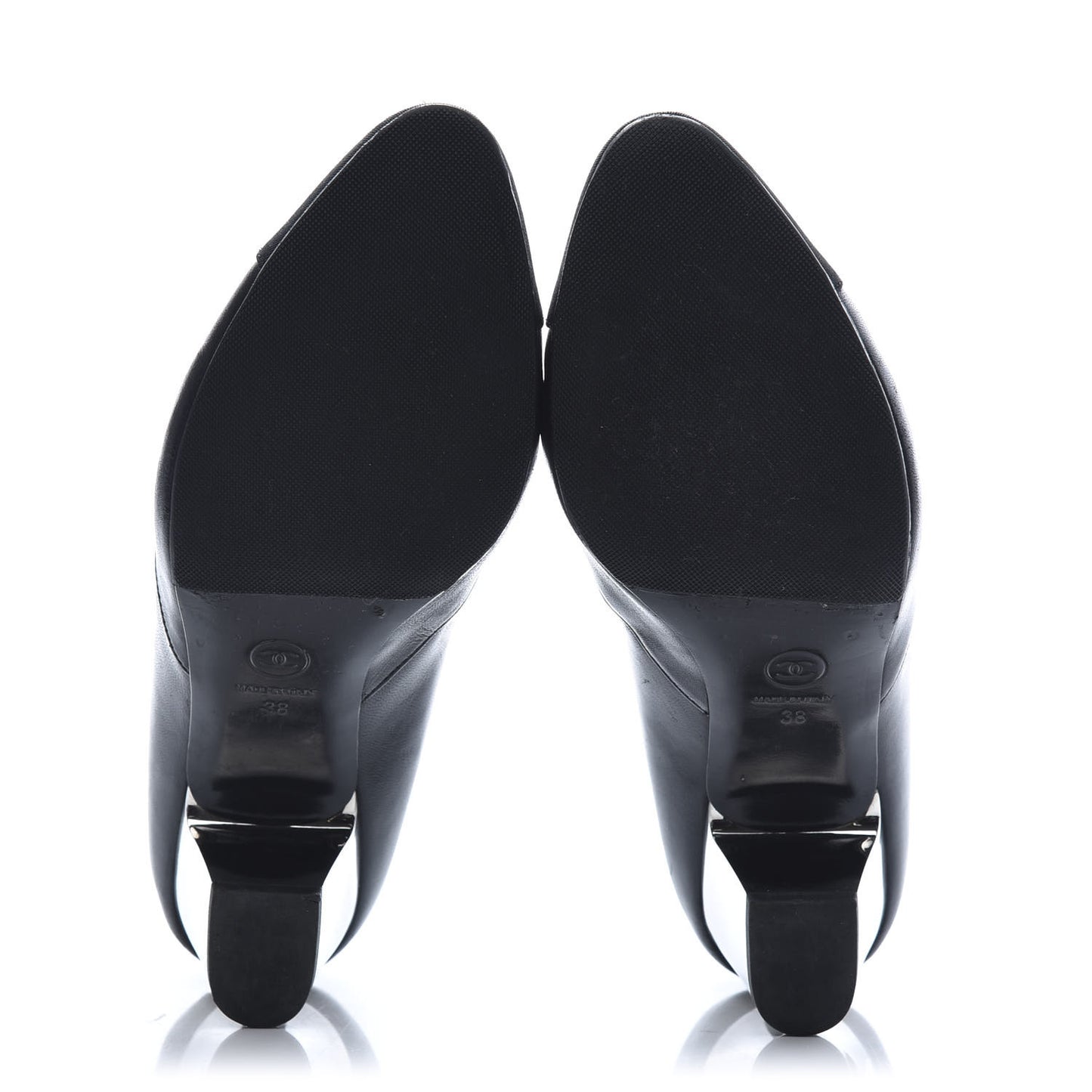 Calfskin Ankle Boots 38 Black