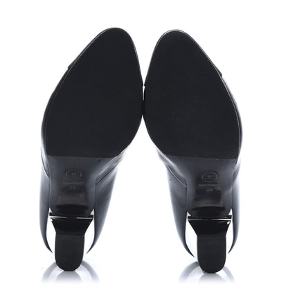 Chanel Calfskin Ankle Boots 38 Black 6 of 8