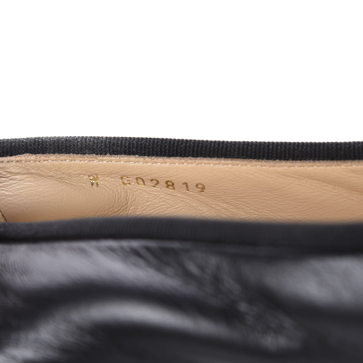 Chanel Lambskin Patent Calfskin CC Cap Toe Ballerina Flats 39 Black 9 of 10