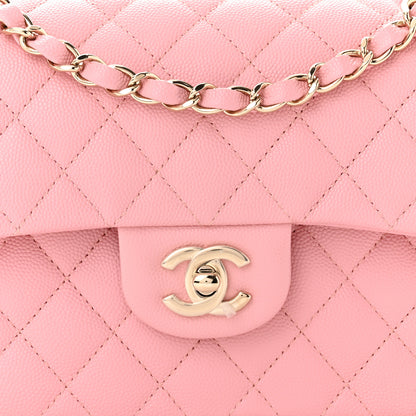 Chanel Caviar Quilted Small Double Flap Pink 8 of 11