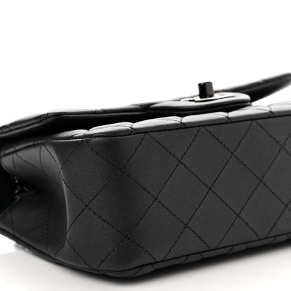 Chanel Lambskin Quilted Mini Rectangular Flap So Black 9 of 11