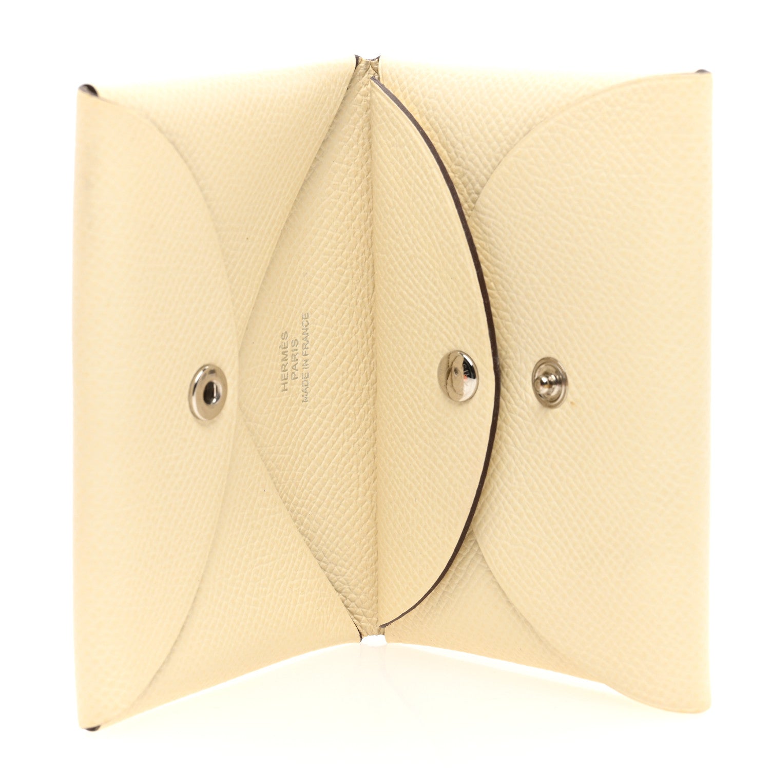 Hermes Epsom Calvi Duo Card Case Craie 5 of 7