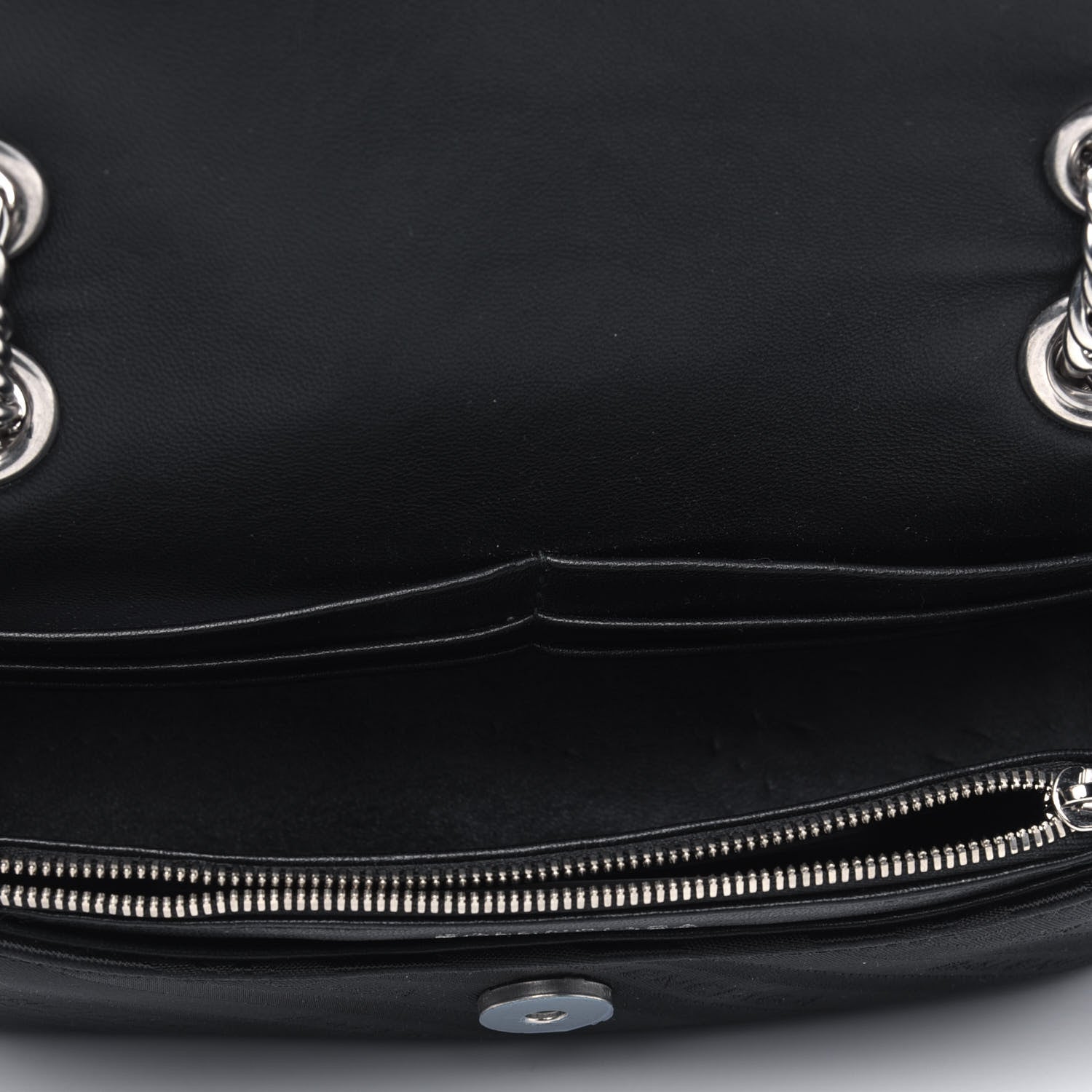 Balenciaga Nylon Jacquard Diagonal Logo S BB Round Shoulder Bag Black 4 of 4